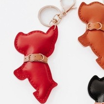 Scottie Puppy Vegan Leather Bag Charm Key Chain Red - $19.80