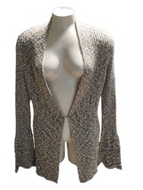 dressbarn Womens M Long Sleeve Knitted Shawl Neck Cardigan - $12.87