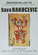 Sava Rakocevic – Original Exhibition Poster – Very Rare - Affiche - 1976 - $151.34