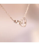S.Steel Custom Double Heart Engraved Name Necklace for Valentine's Day Gift - $15.90