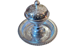 Moroccan incense burner, Silver incense burner, Moroccan Incense Oud Burner - £67.42 GBP
