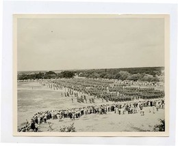 Texas A&amp;M Photograph 1930&#39;s Cadets on Parade Grounds with Large Crowd Wa... - $27.72