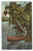 Canoeing River Landscape Cuba 1910c postcard - £5.00 GBP