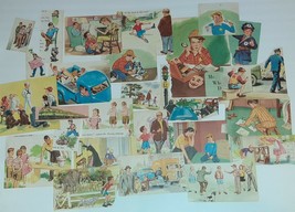 Scrap Craft Junk Journal Lot 50s Early Reader Illustrations Kids LITTLE ... - £7.56 GBP