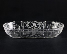 Fostoria Shirley Etch Oval Celery Dish, Vintage Elegant Etched Glass 10 3/4&quot; - £19.32 GBP