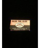 Vintage Warner #108 Razor Tool Blade packaging with 1 wrapped blade  - $10.00