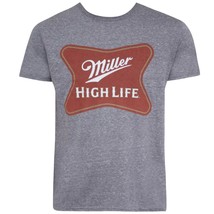 Miller High Life Grey Classic Logo Tee Shirt Grey - £21.68 GBP