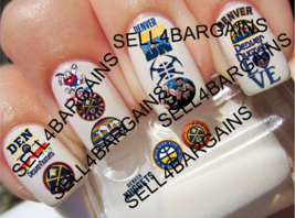 34 New 2023 Denver Nuggets Basketball LOGOS》17 Different Designs》Nail Art Decals - £13.36 GBP