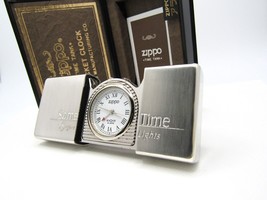 Sometime Some Time Tobacco Cigarette Zippo Pocket Clock Watch running 1995 Rare - £116.38 GBP