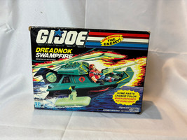 1986 Hasbro Inc Gi Joe Dreadnok Swampfire Vehicle Sealed Bags In Original Box - £116.74 GBP