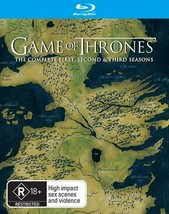 Game of Thrones Season 1, 2 &amp; 3 Blu-ray | 15 Discs | Region B - £42.85 GBP