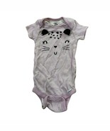 Gerber Baby Girl Striped Cat Bodysuit Infant Short Sleeve - $10.40
