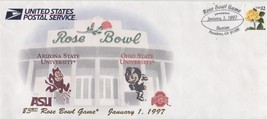 First Day Cover 83rd Rose Bowl Game ASU vs Ohio State, Pasadena 1997 - $15.00