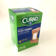 Curad Flex Fabric Fingertip Adhesive Bandages 100/Box Seals 4 Sides 1.75... - $7.52