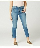 Vince Camuto Button Front High-Rise Split Leg Ankle Jean - Spectrum Blue... - $61.53 CAD