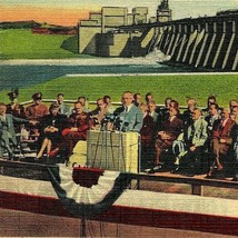 Linen Postcard KY Dedication of Kentucky Dam By President Truman UNP Q21 - £7.36 GBP