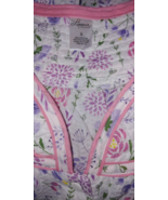 LISSOME LOUNGE LADIES SS WHITE/FLORAL SEARSUCKER SHORT SNAP ROBE-S-NWOT-... - £16.20 GBP