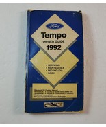 1992 Ford Tempo Owner Owner&#39;s Operator Guide Car Manual Vintage Original - £7.77 GBP