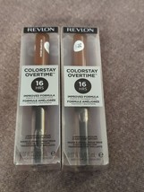 x2 Revlon Colorstay Overtime Longwear Lipcolor Topcoat 570 No Coffee Break (124 - £11.34 GBP