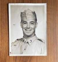 Military Man In Uniform Photograph Raymond Hall Jr Vintage Photo - £15.69 GBP