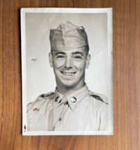 Military Man In Uniform Photograph Raymond Hall Jr Vintage Photo - £15.02 GBP