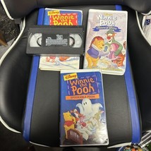 Winnie The Pooh VHS Lot Seasons Of Giving Honey Tree Spookable Halloween... - £10.27 GBP