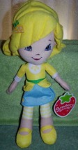 Strawberry Shortcake Lemon Meringue 13.5&quot;H Cloth Doll New - £10.87 GBP