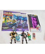 DC Comics Batman + Robin toy lot + Riddler color books + joker Harley Qu... - $19.79