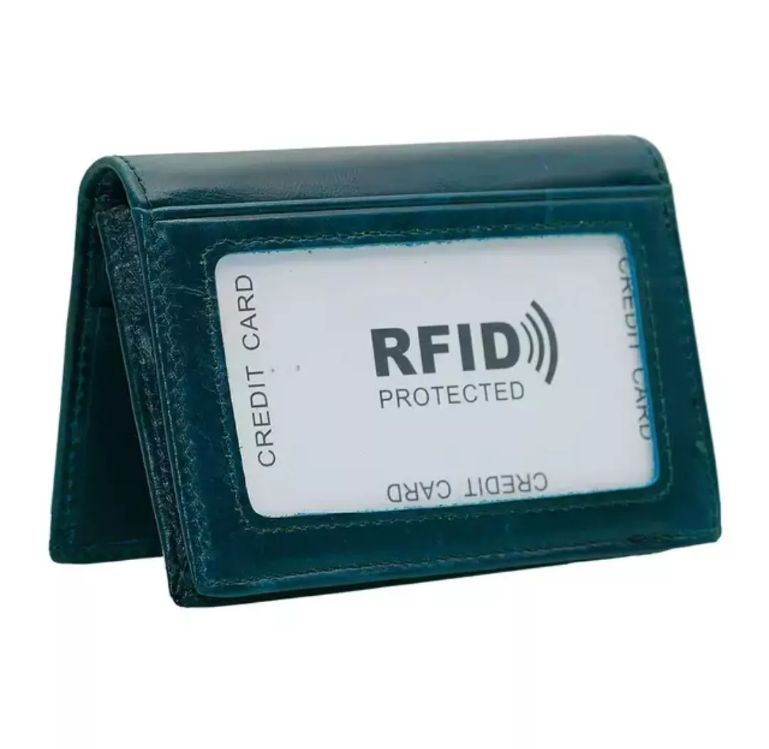 Mens Wallet, RFID Blocking Card Holder, Slim Leather Wallet with ID Window - £7.81 GBP