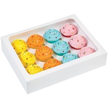 Mini Cupcake Boxes-12 Cavity White 3 Per Pkg - $689.02 MXN