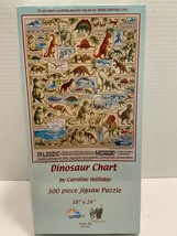 Dinosaur Chart 300 Piece Jigsaw Puzzle SunsOut New Sealed 18&quot; X 24&quot; New ... - £6.58 GBP
