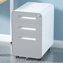 Mobile File Cabinet: Under Desk Storage, Black - £127.57 GBP