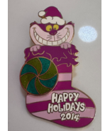 Disney Cheshire Cat Stockings Happy Holidays 2014-LE Pin 106895 - €20,62 EUR