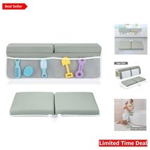 Foldable Baby Bath Kneeling Cushion &amp; Elbow Rest with Organizer for Todd... - $58.36