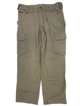 Duluth Trading Fire Hose Ultimate Cargo Pants Mens 38x32 Reinforced Knees Tan - $69.29