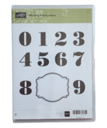 Stampin&#39; Up! Morning Post Numbers Stamp Set Rubber Unmounted Retired #13... - £8.14 GBP