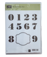 Stampin&#39; Up! Morning Post Numbers Stamp Set Rubber Unmounted Retired #13... - $10.36