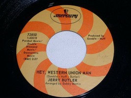 JERRY BUTLER HEY WESTERN UNION MAN JUST CAN&#39;T FORGET ABOUT 45 RPM RECORD... - $15.99