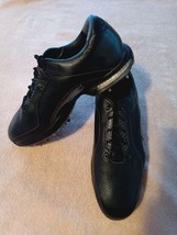 TZ GOLF - NIKE ZOOM ADVANCE Men&#39;s Size 10W Black LEATHER Golf Shoes #418... - $116.53