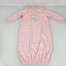 VTG Carter&#39;s Layette Gown For Babies Pink Bunny BABY Newborn 0-3 to 11lb - £15.25 GBP