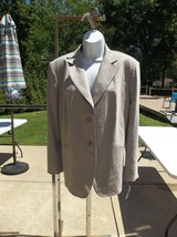 Nwt Talbots Light Gray Blazer 14WP $258 - $34.99