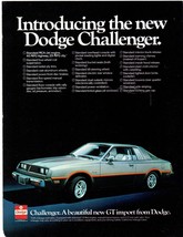 1977 Dodge Challenger Print Ad Automobile Car 8.5&quot; x 11&quot; - $19.21