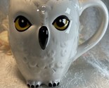 Hedwig Owl Coffee Mug Hogwarts Harry Potter 3D White Ceramic 12 Oz EUC *... - $14.80
