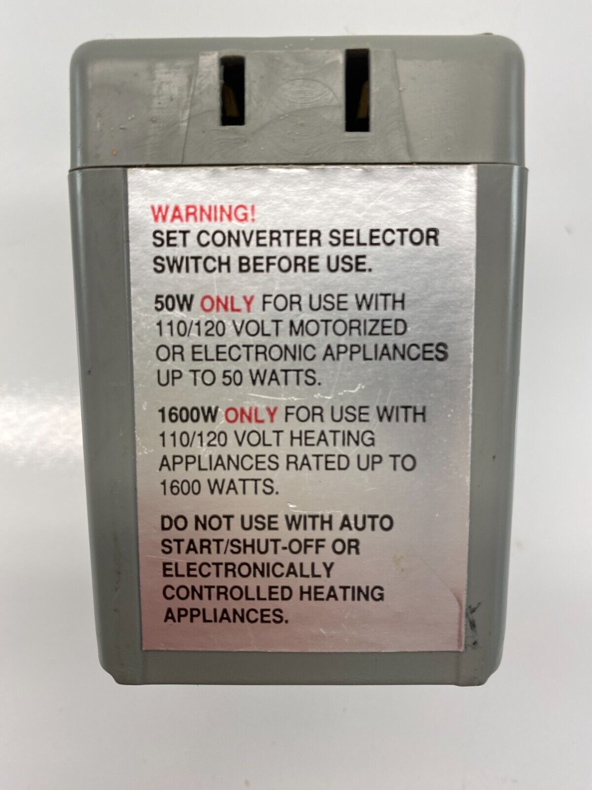 Radio Shack 273-1410 Foreign Travel Power Converter 50W To 1600W Free Sh... - $16.82