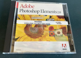 Adobe Photoshop Elements 2.0 CD With Serial Number - $6.79