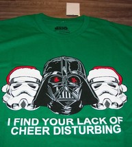 Star Wars Lack Of Cheer Darth Vader Stromtroopers Christmas T-Shirt Xl New w/ T - £15.82 GBP