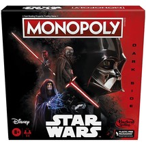 Monopoly: Disney Star Wars Dark Side Edition Board Game for Families and Kids Ag - £25.56 GBP