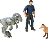 Mattel Jurassic World Dominion Human and Dino Pack, Owen &amp; Velociraptor ... - £20.64 GBP