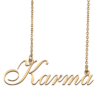 Karma Custom Name Necklace Personalized for Mother&#39;s Day Christmas Gift - £12.63 GBP