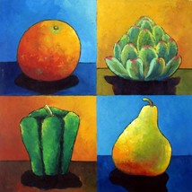 36x36 inches Fruit  stretched Oil Painting Canvas Art Wall Decor modern05D - £158.83 GBP